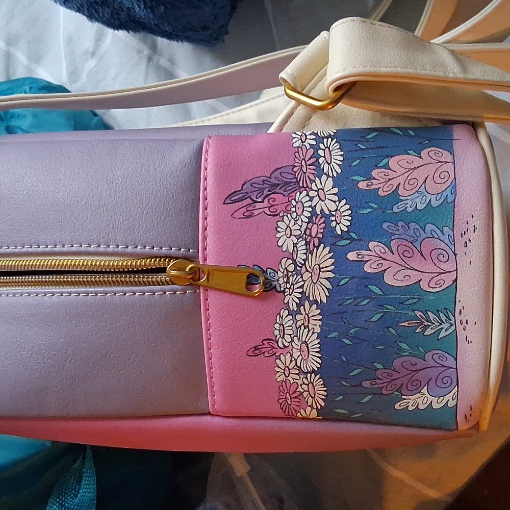 Loungefly Pink and Purple Keyhole Alice in Wonderland Backpack Disney - Picture 5 of 7